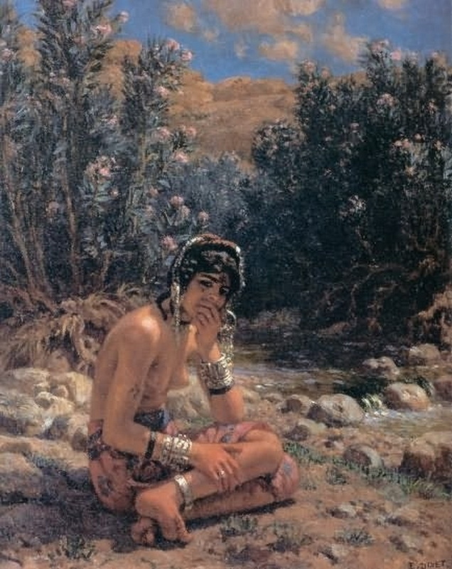 Ragazza sola sul sentiero